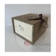 Scatola Panettone basso N.129 legno/cartone